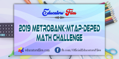 2019 Metrobank-MTAP-DepEd Math Challenge