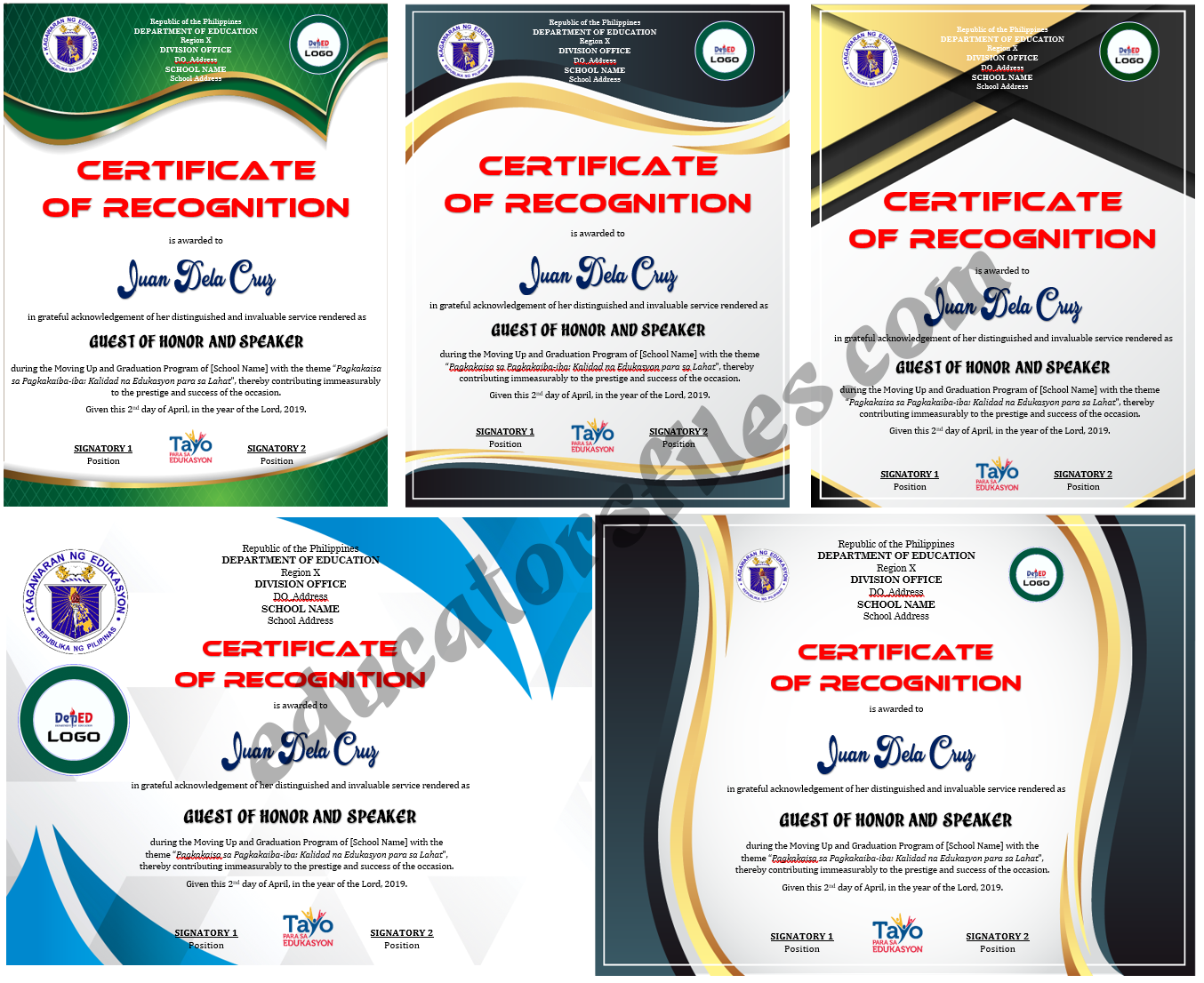 Featured image of post Editable Certificate Of Recognition Deped See and discover other items