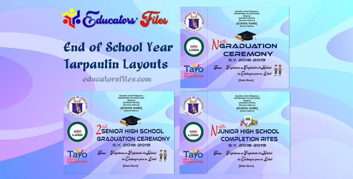 Completion Rites & Graduation Program Tarpaulin Layouts