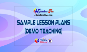 Lesson Plan for Demonstration Teaching (Samples)