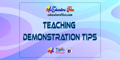 teaching demonstration tips