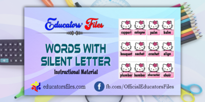 words with silent letter (instructional material)