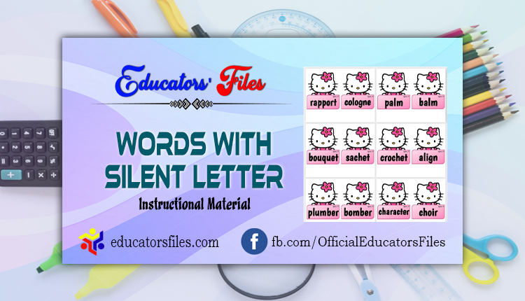 words with silent letter (instructional material)