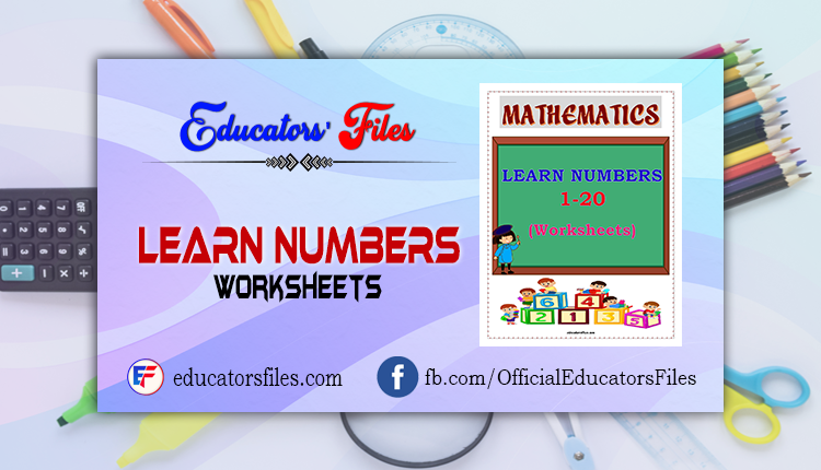 learn numbers worksheets