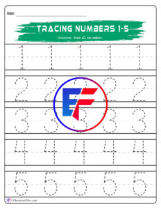 Number Tracing (1-5)